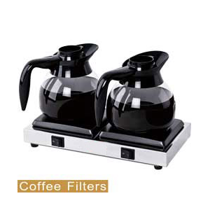 Warmhalteplatten für 2 Kaffeekannen