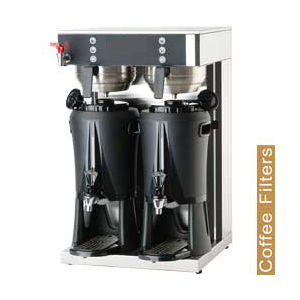 Filter Kaffeemaschine - 2 Spenderbehältern von 2x2,5 Lit , Warmwasserhahn