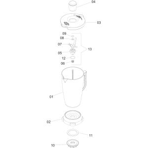 Professionelle Mixer , quadratische Glas 2 Liter, Geschwindigkeitsregler, programmierbar