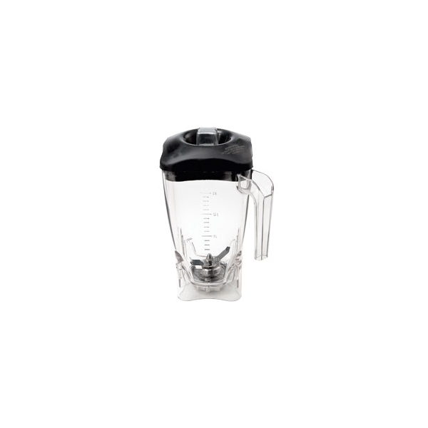 Becher aus Edelstahl quadratisch 2 Liter mit Deckel und Messe