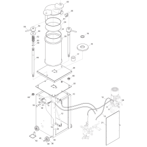 Edelstahl Vertikal hydraulische Wurstfüller, 25 Liter mit Rädern