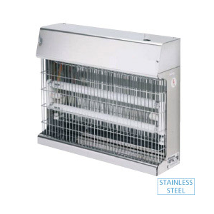 Insektenvernichter aus Edelstahl, Wandmontage