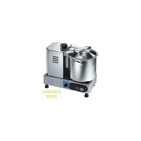 Cutter aus Edelstahl, 6 Liter, Geschwindigkeitsregler