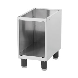 Unterbau aus Edelstahl 330 mm (ohne Türen)