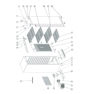 Kühlschrank GN 2/1, belüftet, 600 Liter. Außen weiß