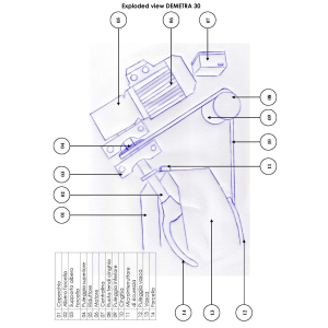 Gabel Teigkneter speziell für Pizzeria, 30 kg, 2 Geschwindigkeiten