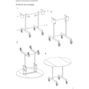 Service Tisch Ø 800 mm, Zimmerservice