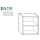 Wandhängeschrank 1,8m - ohne Schiebetür 0,65m hoch