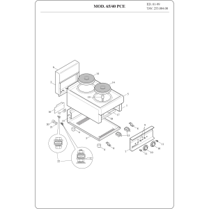 ELEKTROHERD 2 RUNDEN PLATTEN - TOP