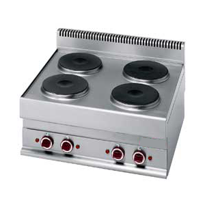 ELEKTROHERD 4 RUNDEN PLATTEN - TOP